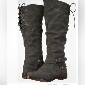 XOXO Women's Middleton Grey Fashion Boots size 8